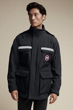 Chamarras Canada Goose Hombre Mexico - Photojournalist Rompevientos Negros IJ9316802